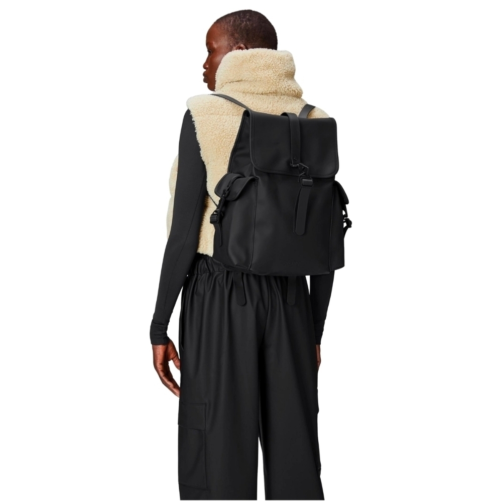 NWT! Rains, UNISEX, Rucksack Cargo W3, Black, MSRP $140